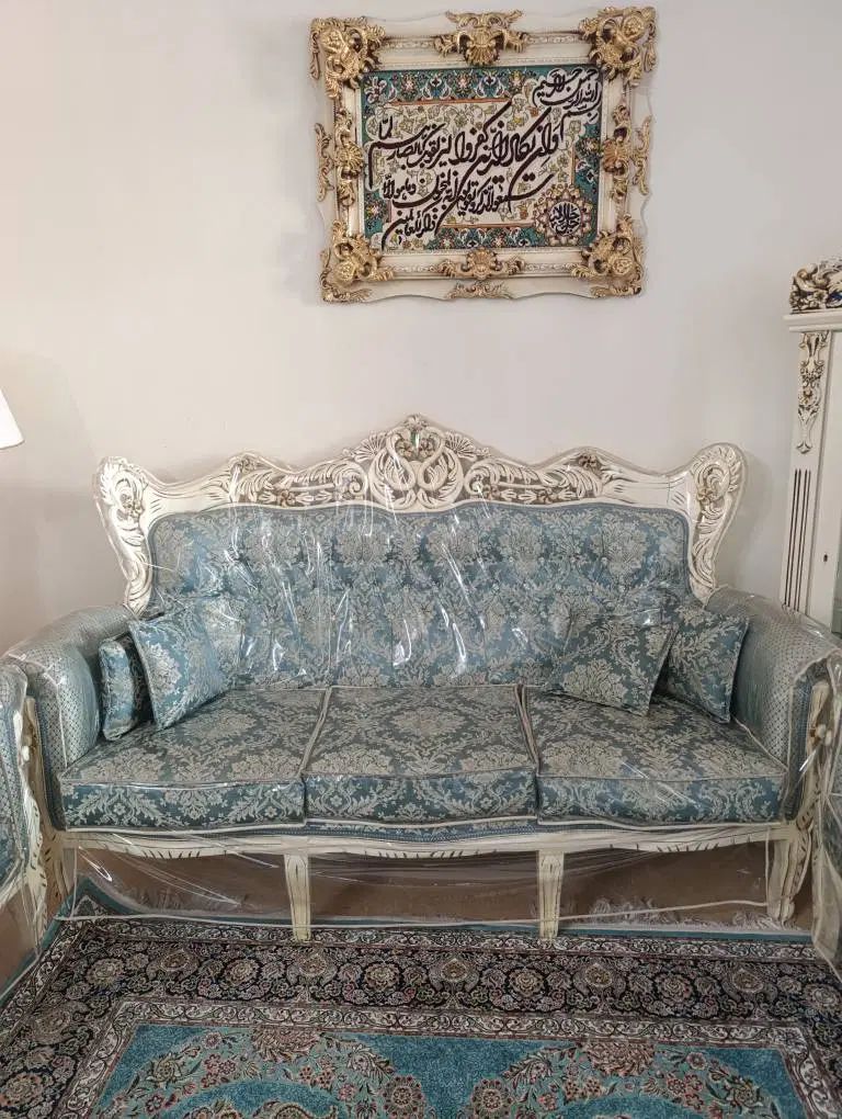 مبل سلطنتی ۷نفره چوب گردو|مبلمان خانگی و میز عسلی|تهران, مسعودیه|دیوار