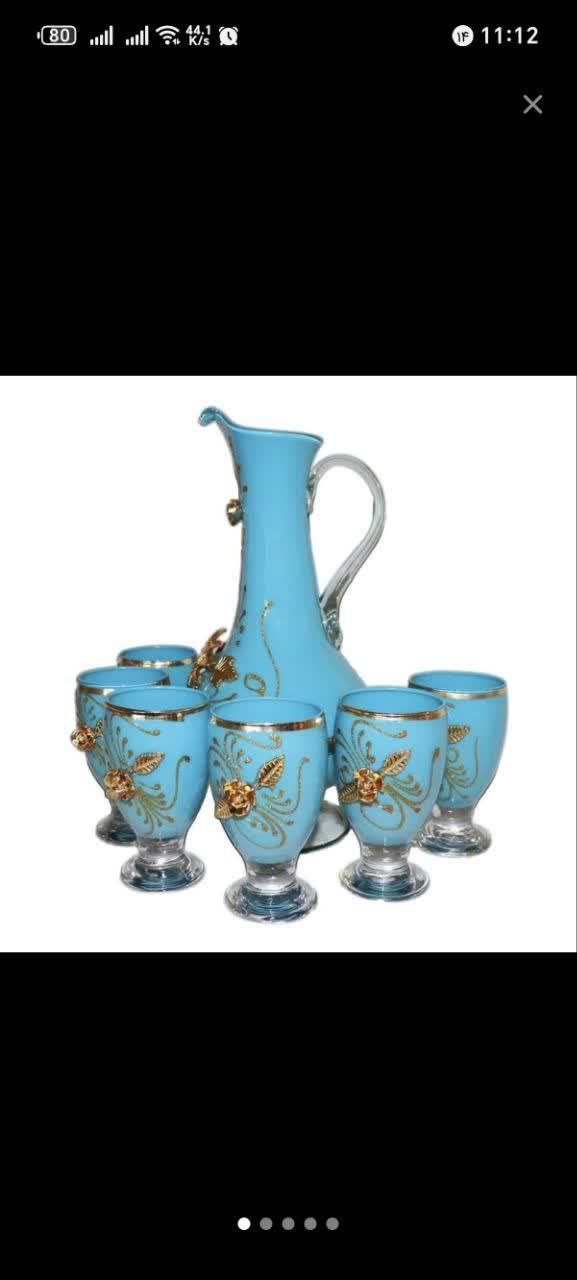 دکور فیروزه ای گل رز|صنایع دستی و سایر لوازم تزئینی|کرج, حسین‌آباد|دیوار