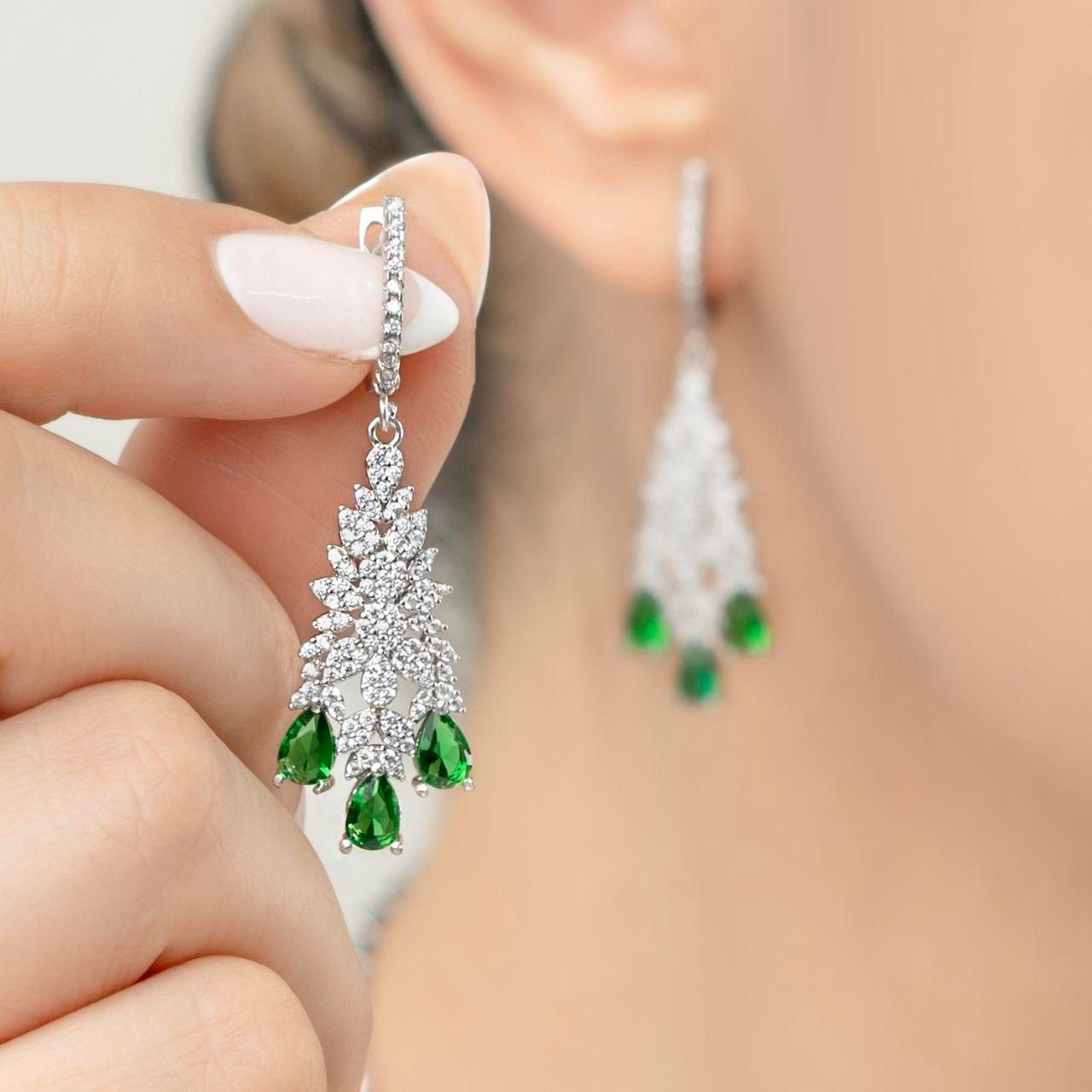 گوشواره گوموش نقره سه ردیف هدیه Hediye dogum gunu|بدلیجات|تبریز, |دیوار