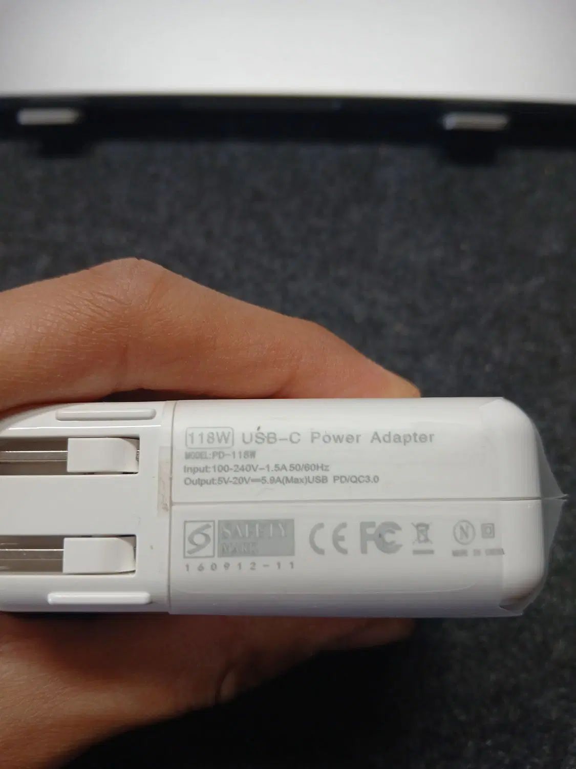 آداپتور مک‌بوک 118W Type C غیر اصلی|قطعات و لوازم جانبی رایانه|مشهد, شهید فرامرز عباسی|دیوار