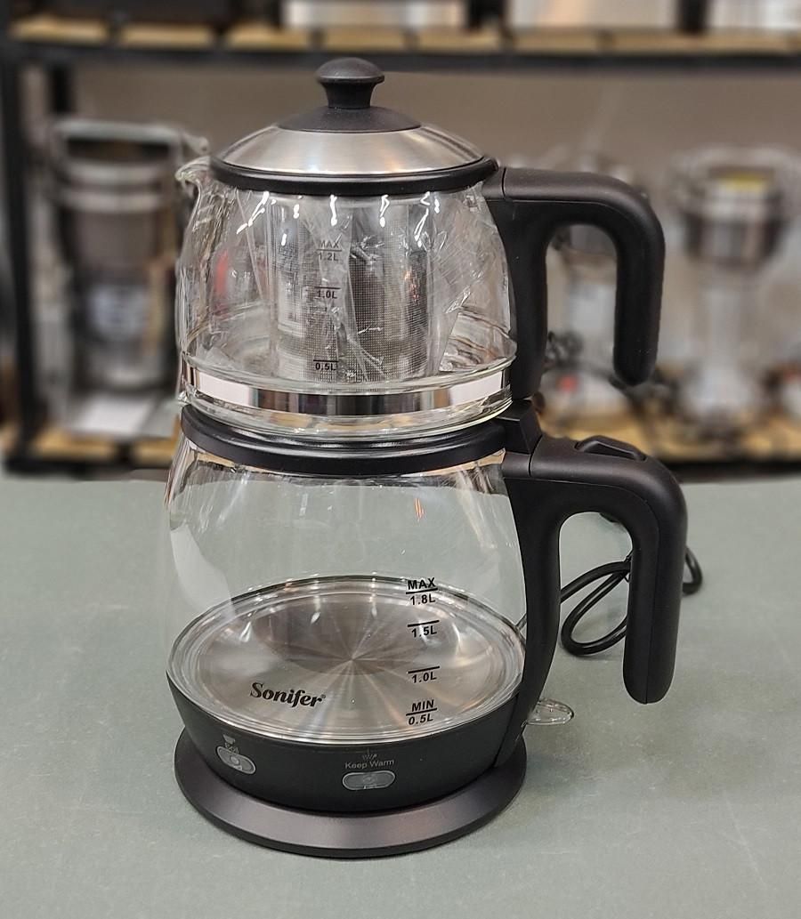 چای ساز روی همی پیرکس سونیفر/چایساز +گارانتی|سماور، چای‌ساز، قهوه‌ساز|مشهد, زیبا شهر|دیوار