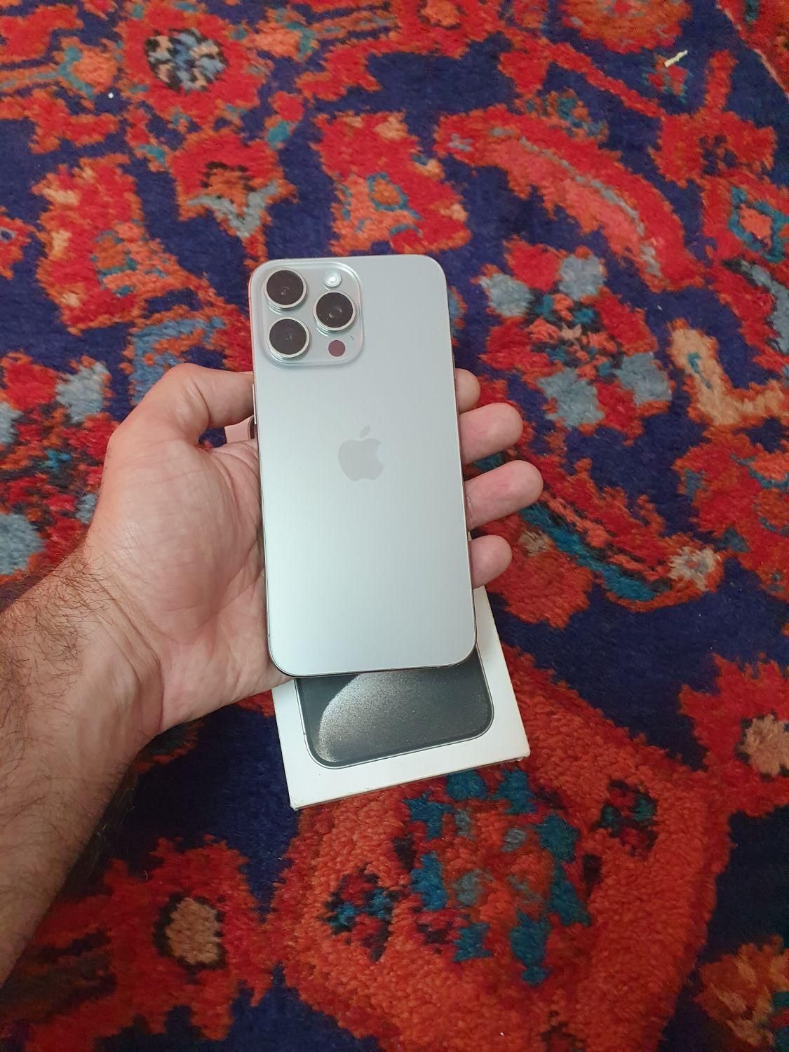 اپل iPhone 15 Pro Max با حافظهٔ ۵۱۲ گیگابایت|موبایل|تهران, دولت‌آباد|دیوار