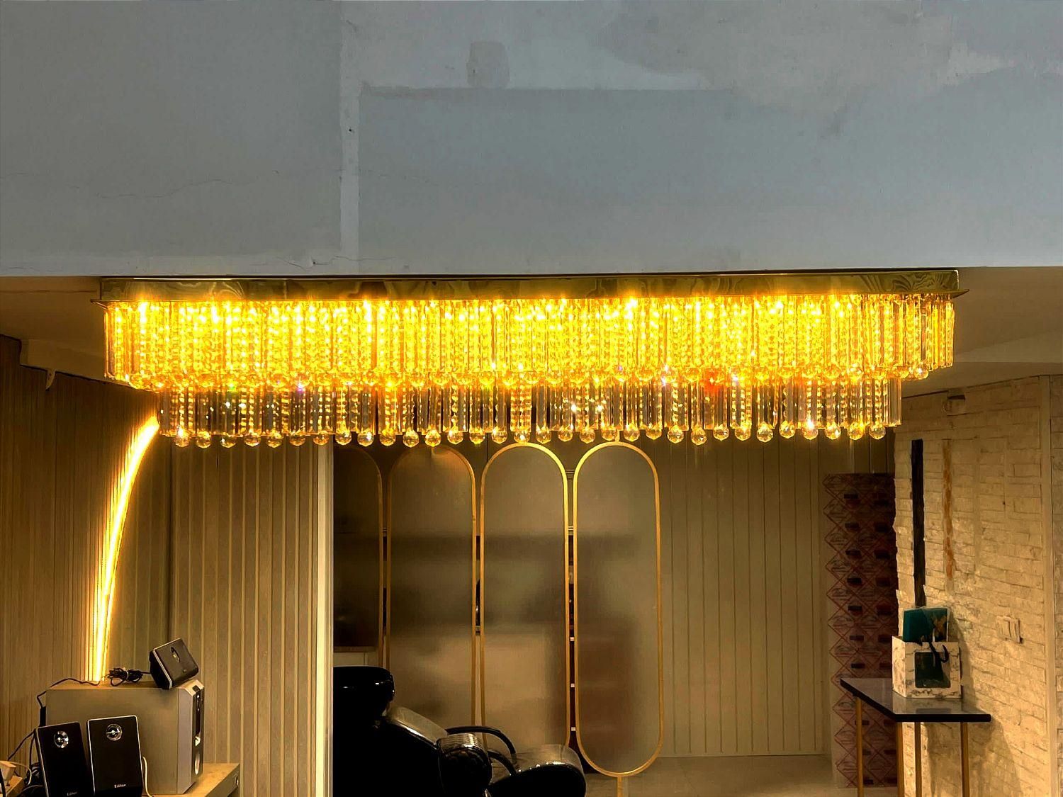 لوستر کریستالی مدل درخشان کد 684|لوستر و چراغ آویز|قم, نیروگاه|دیوار