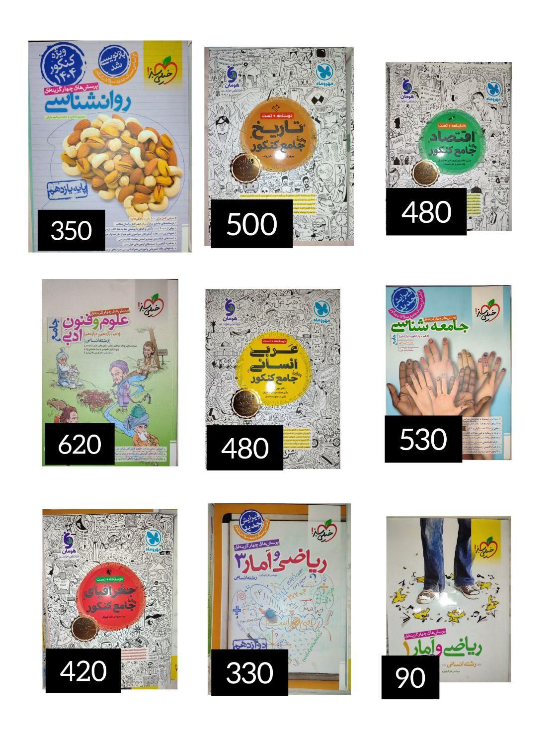 کتاب کنکور انسانی|کتاب و مجله آموزشی|ری, شهادت|دیوار