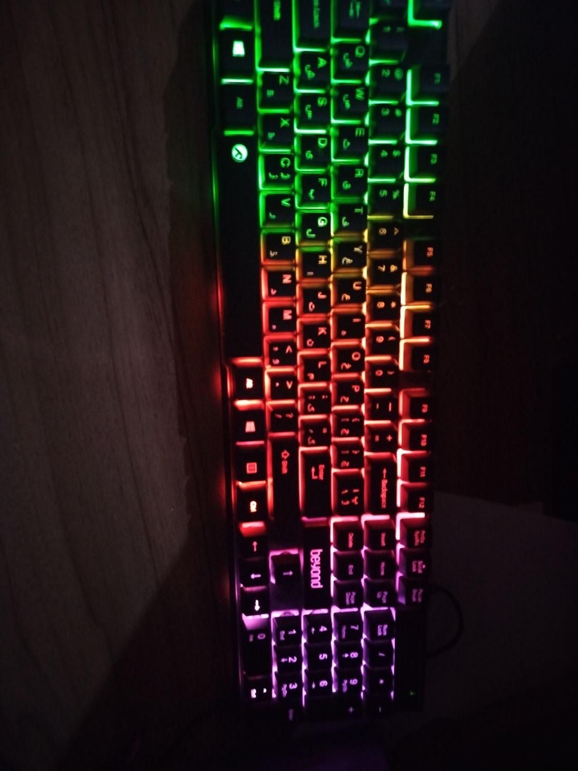 کیبورد بیاند مدل BK-7120 RGB|قطعات و لوازم جانبی رایانه|نیشابور, مسکن مهر نور|دیوار