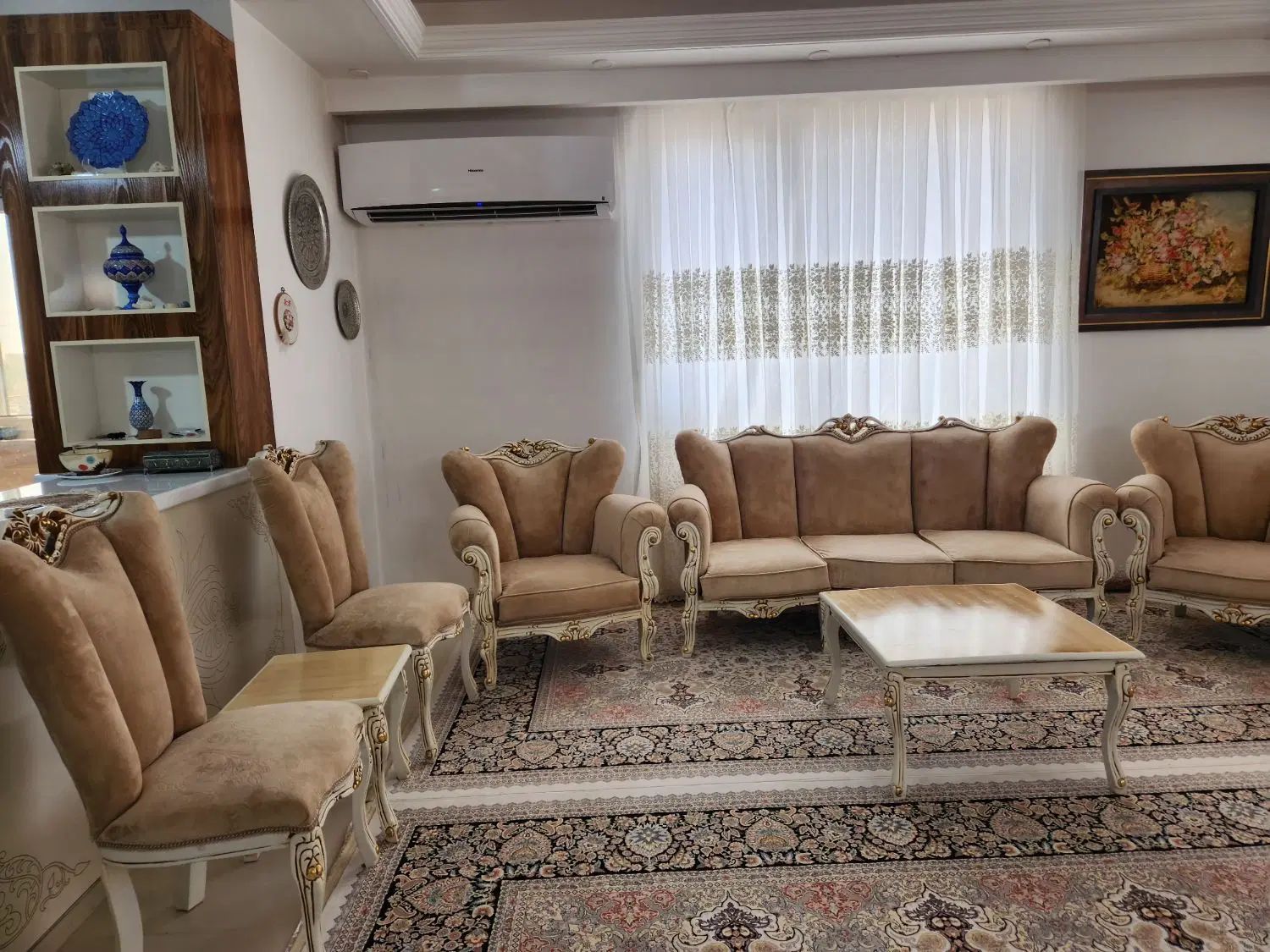 مبل استیل ۹ نفره شسته شده کاملا سالم مناسب جهیزیه|مبلمان خانگی و میز عسلی|ورامین, شهرک فاطمیه|دیوار