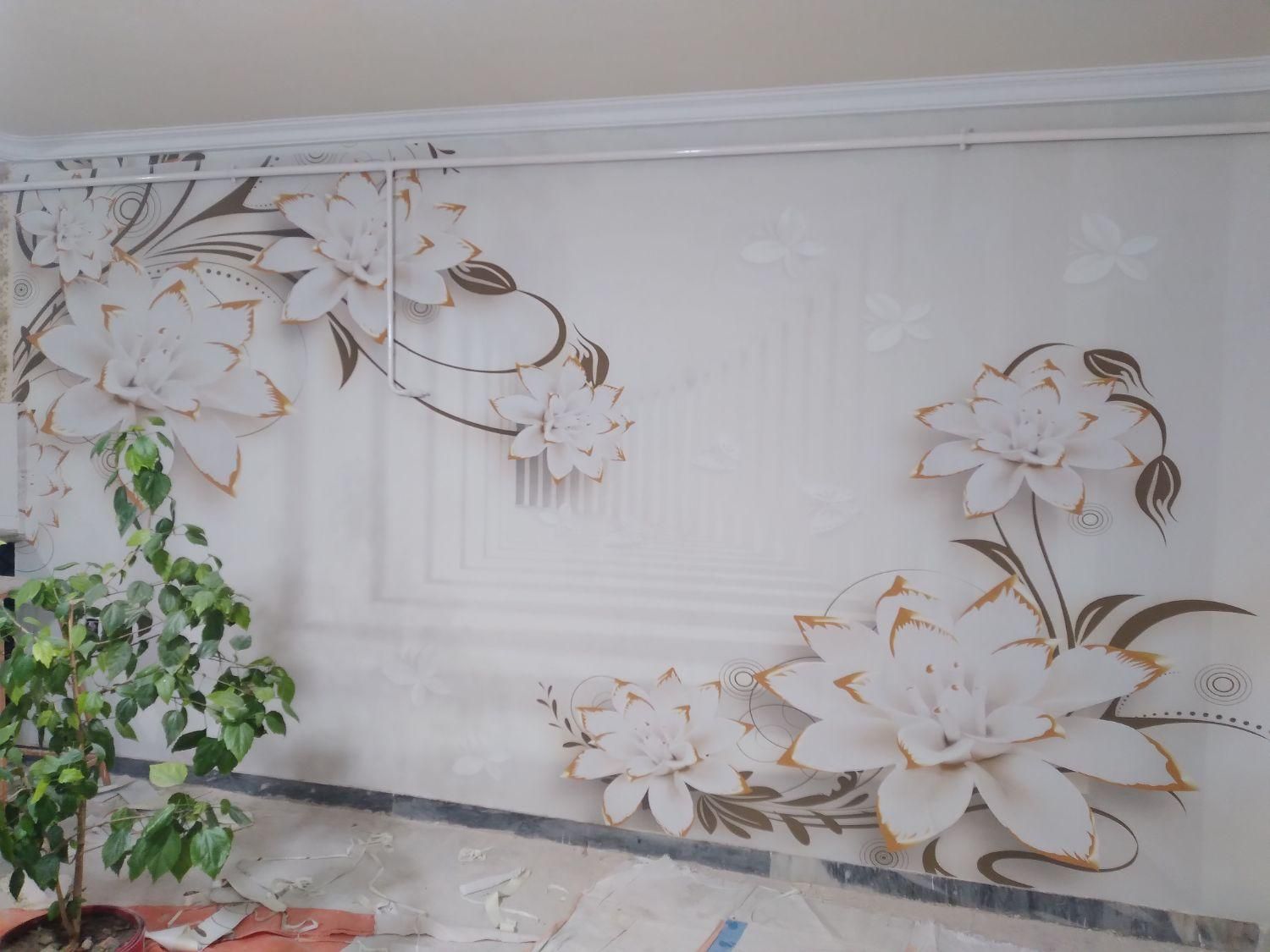 فروش ونصب انواع کاغذدیواری قابل شستشو|خدمات پیشه و مهارت|اهر, |دیوار