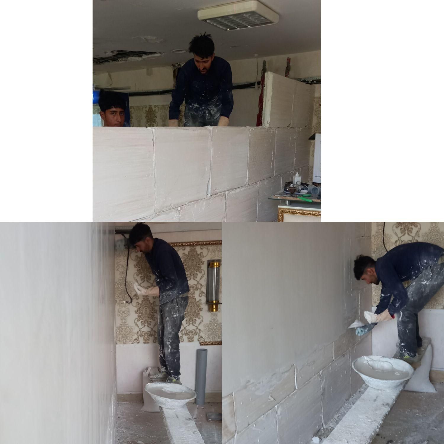بنای تخریب گچکاری کاشی کاری نصب سرامیک بین کابینتی|خدمات پیشه و مهارت|مشهد, وکیلآباد|دیوار