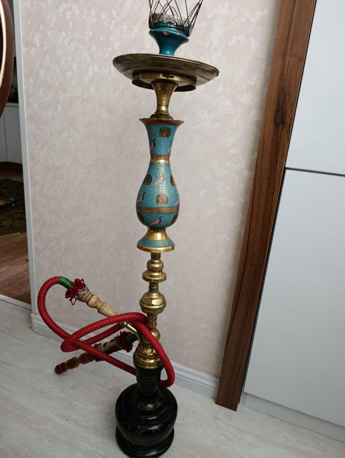 قلیان برنجی|کلکسیون اشیاء عتیقه|اردبیل, |دیوار
