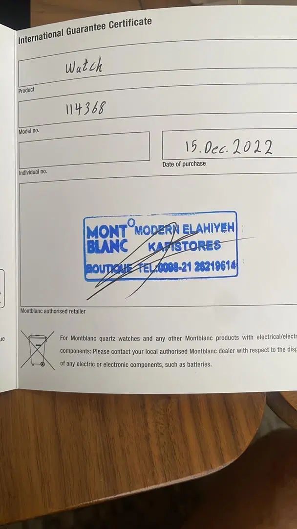ساعت اصل Montblanc Tradition Date Quartz زنانه|ساعت|تهران, یوسف‌آباد|دیوار