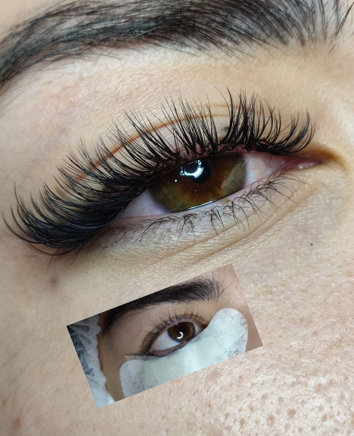 آموزش وخدمات اکستنشن مژه وکاشت ولیفت مژه وابرو|خدمات آرایشگری و زیبایی|اصفهان, هفتون|دیوار