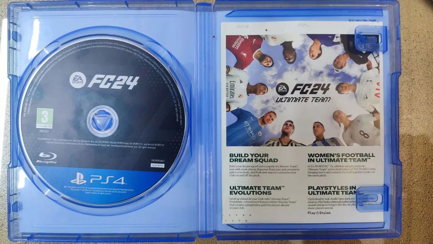 دیسک بازی FC24 برای پلی استیشن 4 (PS4)|کنسول، بازی ویدئویی و آنلاین|تهران, فلاح|دیوار