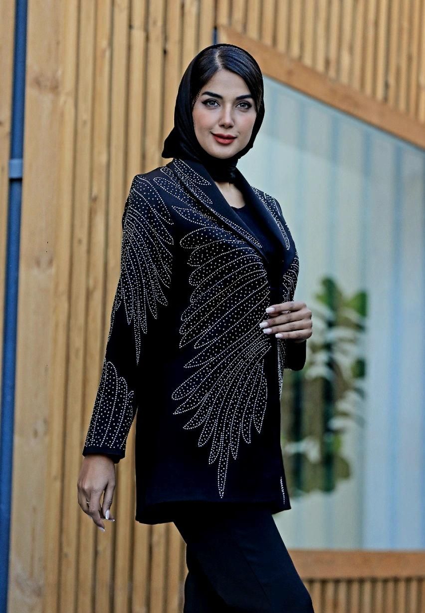 کت تک مزونی نگین دار یقه آرشال|لباس|مشهد, راهنمایی|دیوار