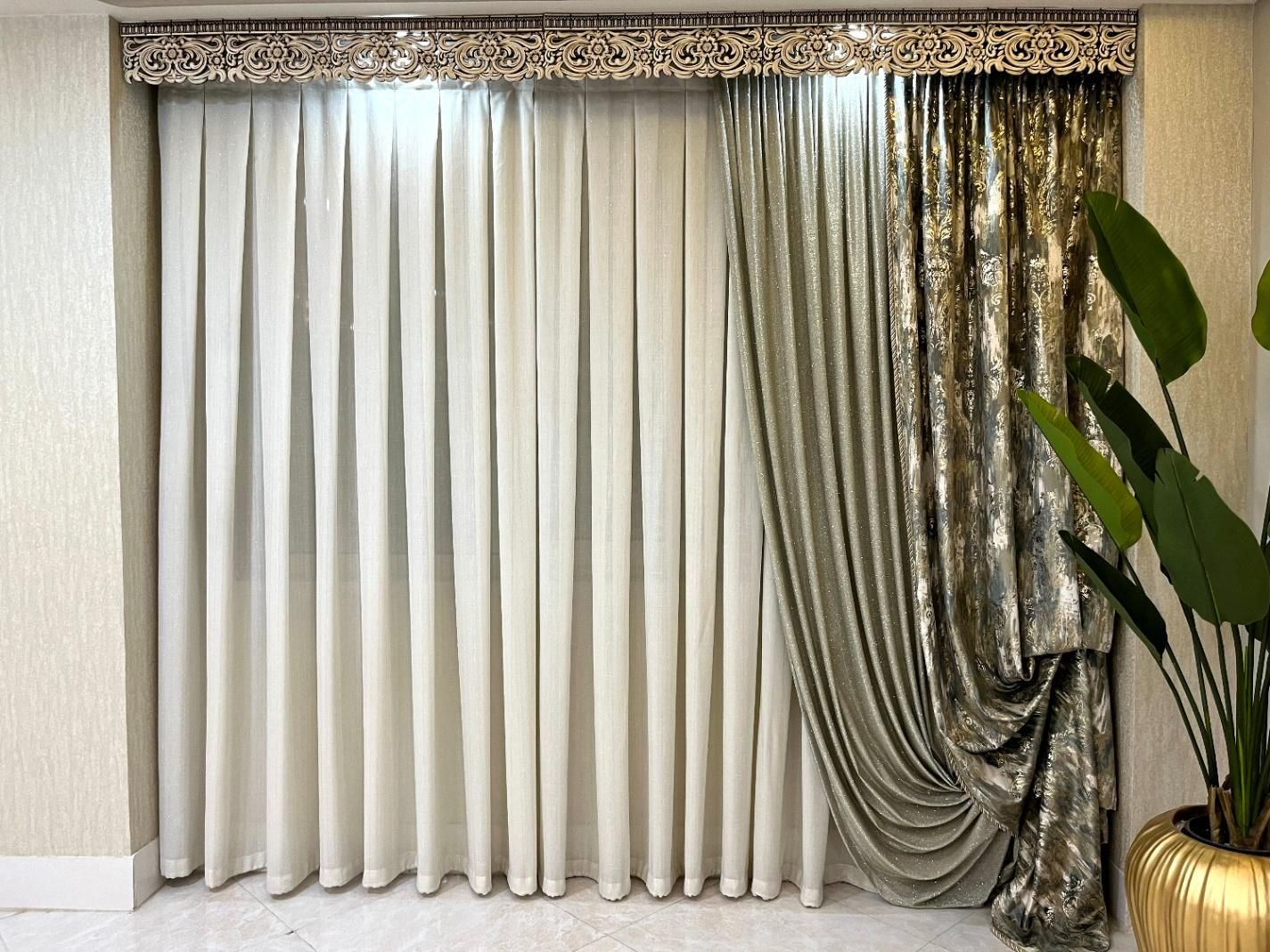 یک جفت پرده و شال|پرده، رانر، رومیزی|ساوه, |دیوار