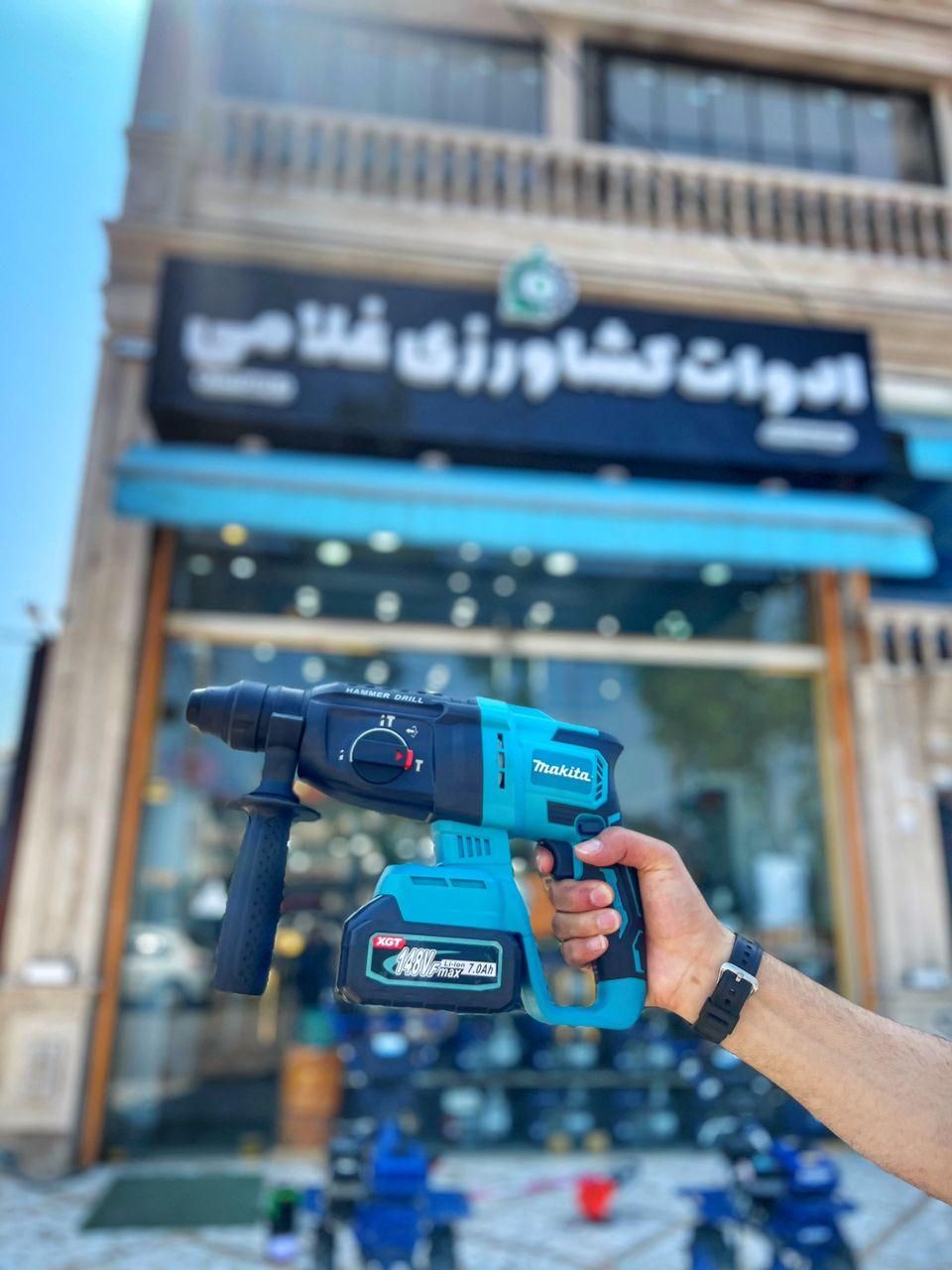 دریل بتن کن شارژی ماکیتا ۳،۵کیلویی دوکاره چکش|مصالح و تجهیزات ساختمان|رشت, بلوار گیلان|دیوار
