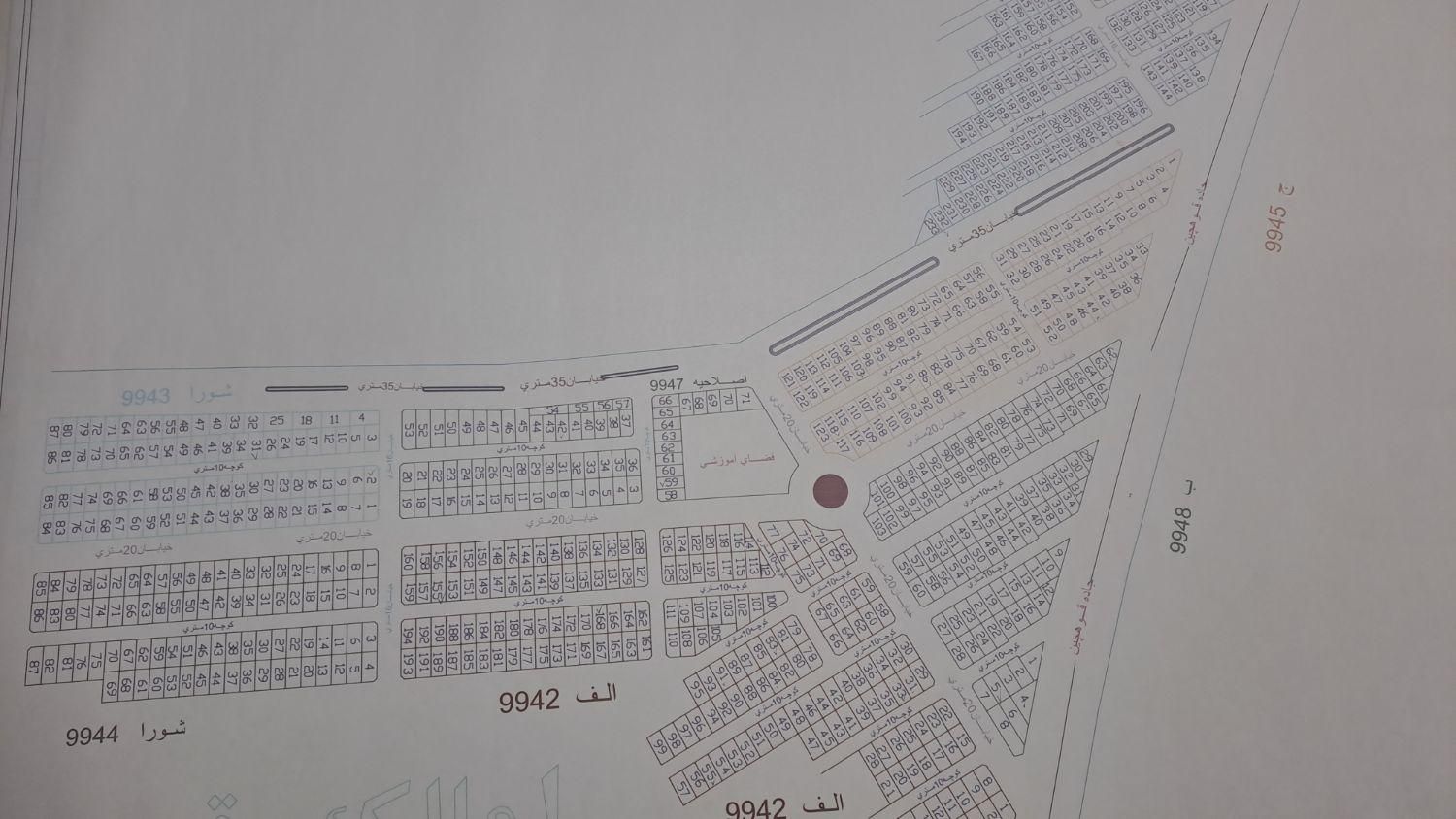 زمین ۱۸۰ متری ، گلریس بر خیابان ۲۰ متری|فروش زمین و ملک کلنگی|ابهر, |دیوار