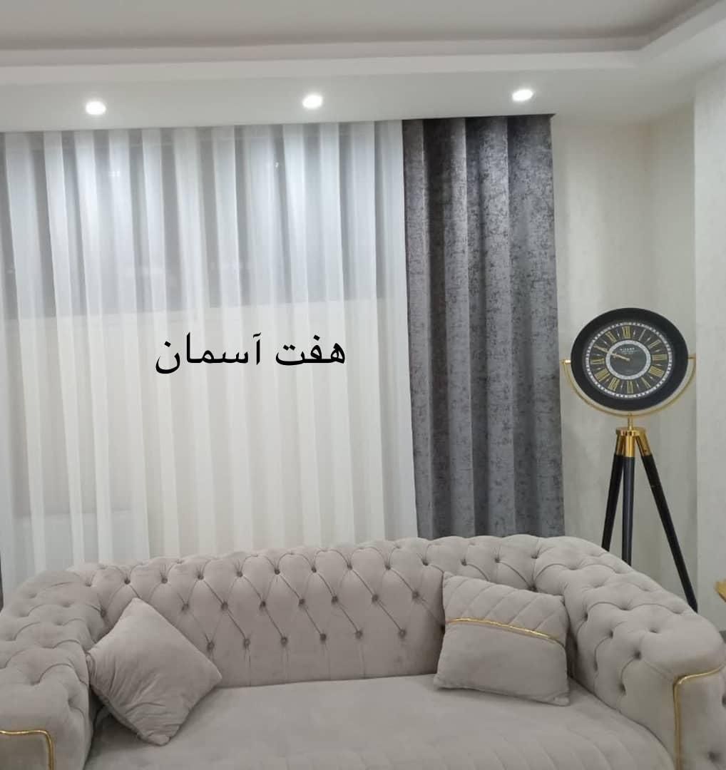 پرده حریر ساده و مخمل طبق عکس فقط ۱،۷۰۰پهنا ۳متر|پرده، رانر، رومیزی|اصفهان, مولوی|دیوار