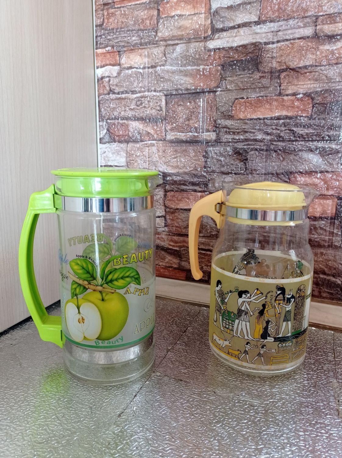 پارچ،لیوان شیشه ای ونمکدان چینی|ظروف سرو و پذیرایی|تبریز, |دیوار