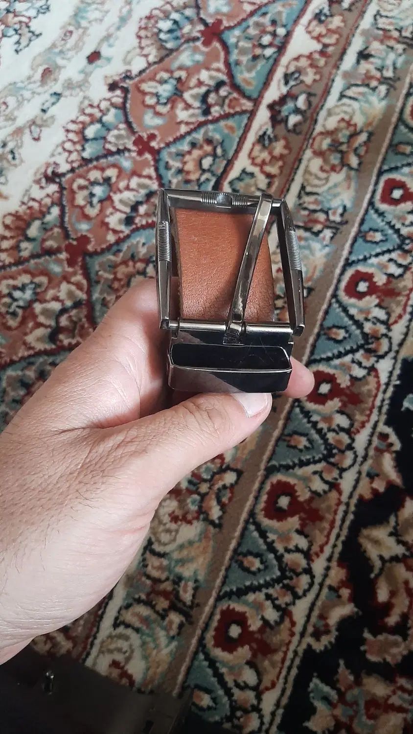 دوعدد کمربند دولایه چرم طبیعی با آستر چرم درجه یک|کیف، کفش، کمربند|کوهدشت, |دیوار