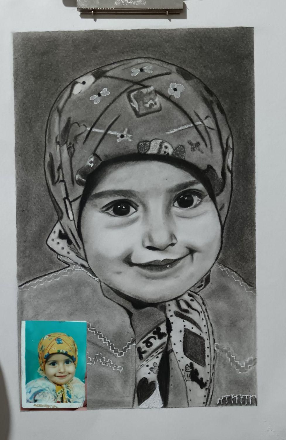 طراحی چهره|تابلو، نقاشی، عکس|محمدیه-قزوین, |دیوار