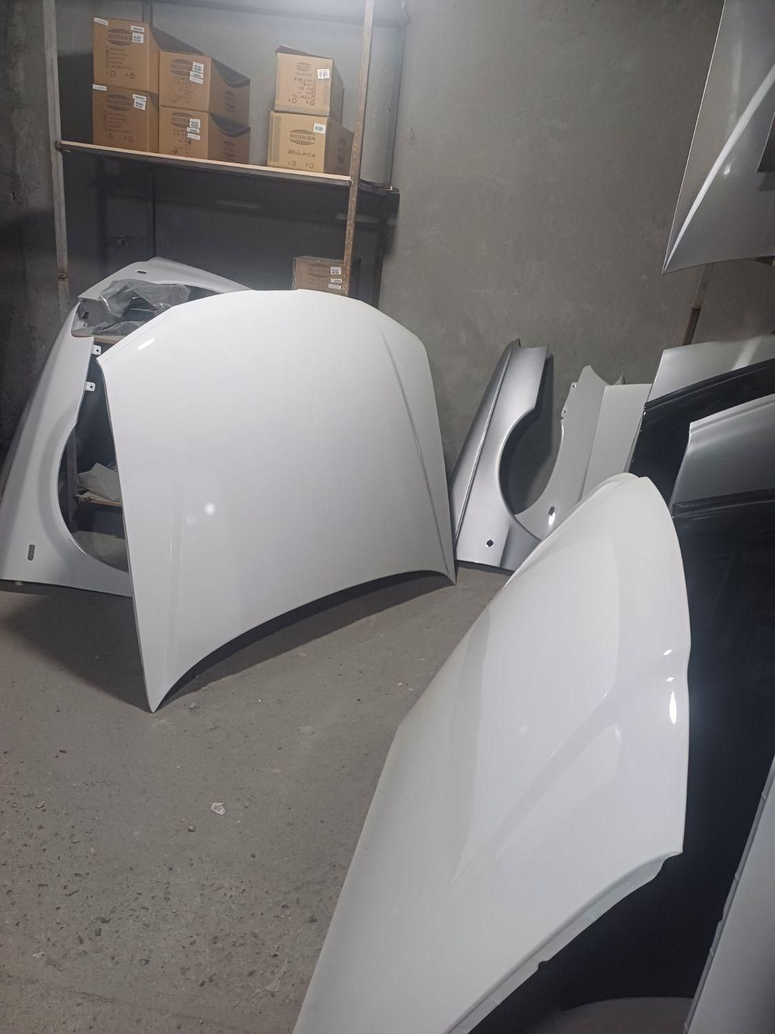 رنگ کوره ای بدنه داریم تیبا سمند ۴۰۵ کاپوت گلگیر|قطعات یدکی و لوازم جانبی|مشکیندشت, |دیوار