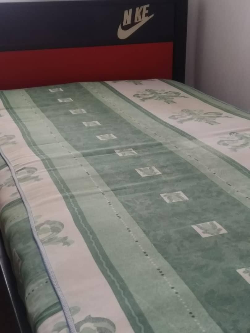 تختخواب فلزی با تشک فنری|تخت و سرویس خواب|رشت, نامجو|دیوار