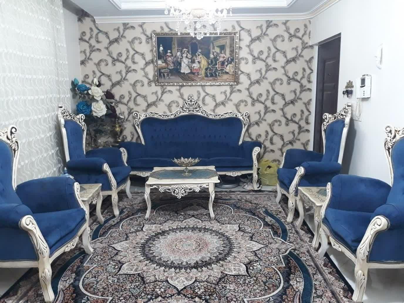 مبل ۹نفره استیل چوب راش با جلو مبلی|مبلمان خانگی و میز عسلی|تهران, خرمشهر|دیوار