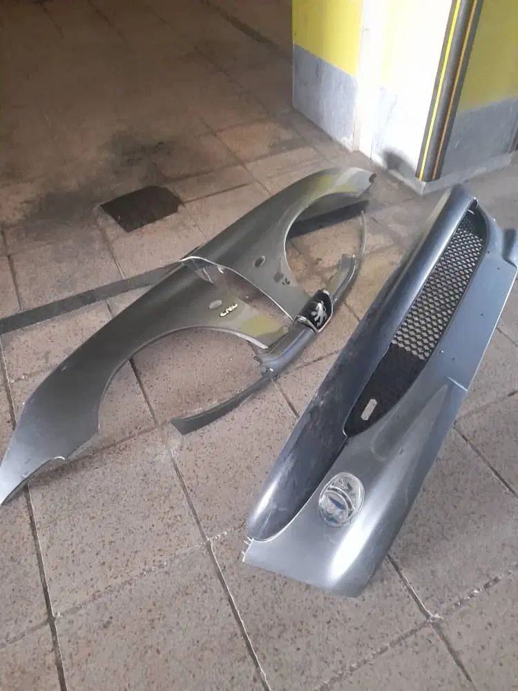 سپر با مه شکن و گلگیر جلو و جلو پنجره ۲۰۶ فابریک|قطعات یدکی و لوازم جانبی|اصفهان, شفق|دیوار