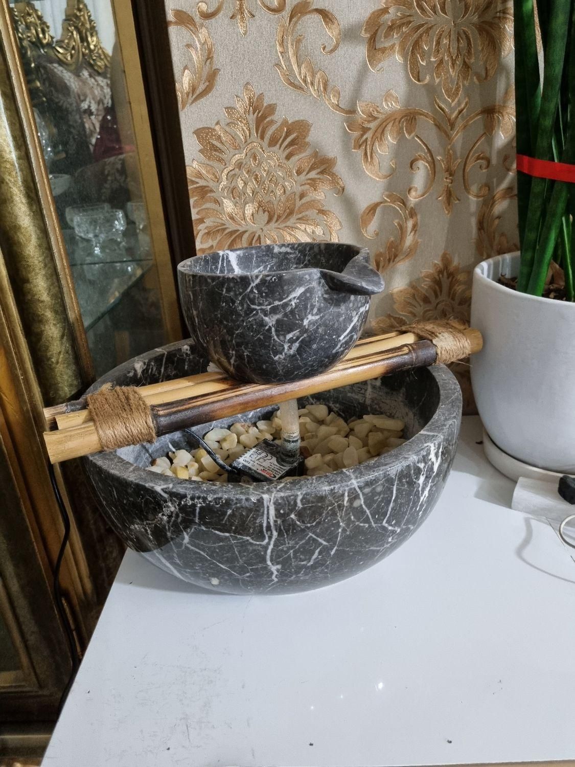 آبنمای سنگی شیک و خاص برای دکور فضای باز یا داخل|صنایع دستی و سایر لوازم تزئینی|ورامین, ورامین|دیوار