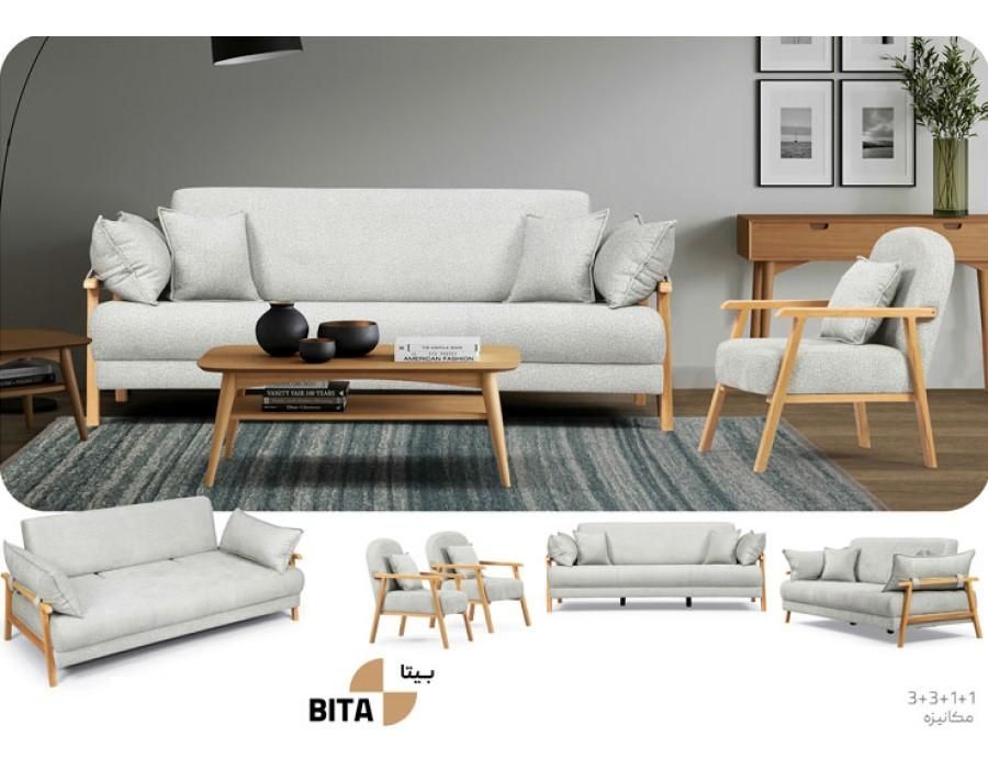 مبل بیتا ۸ نفره تختخواب شو|مبلمان خانگی و میز عسلی|زنجان, |دیوار