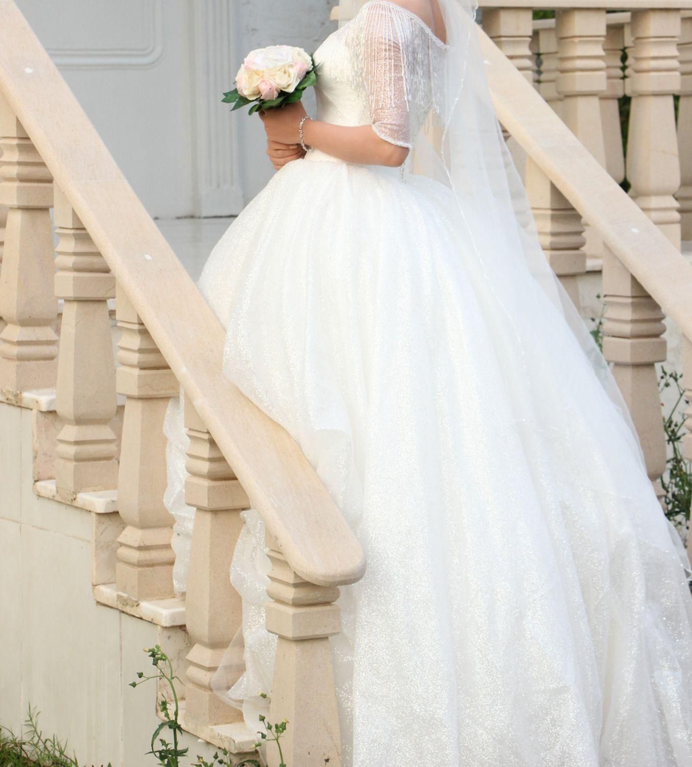 لباس عروس تمام شاین سایز ۳۴ تا ۳۶|لباس|دوگنبدان, |دیوار