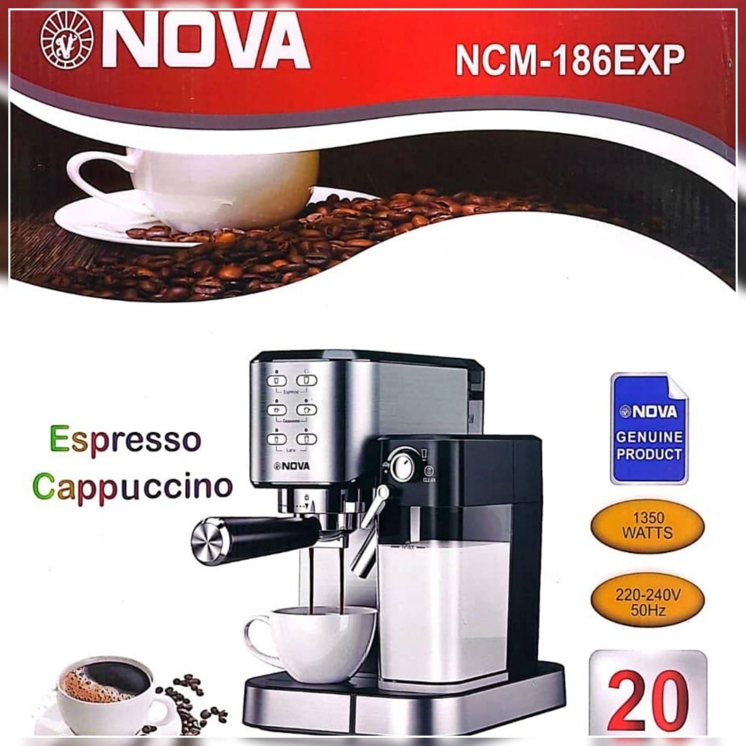 جشنواره فروش چکی، قهوه ساز اسپرسو ساز 25بار NOVA|سماور، چایساز، قهوهساز|یزد, |دیوار