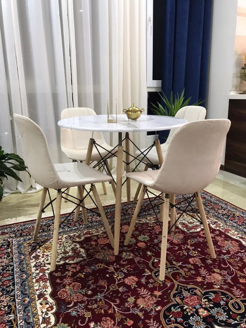 میزوصندلی غذاخوری4نفره sadaf90|میز و صندلی غذاخوری|یاسوج, |دیوار