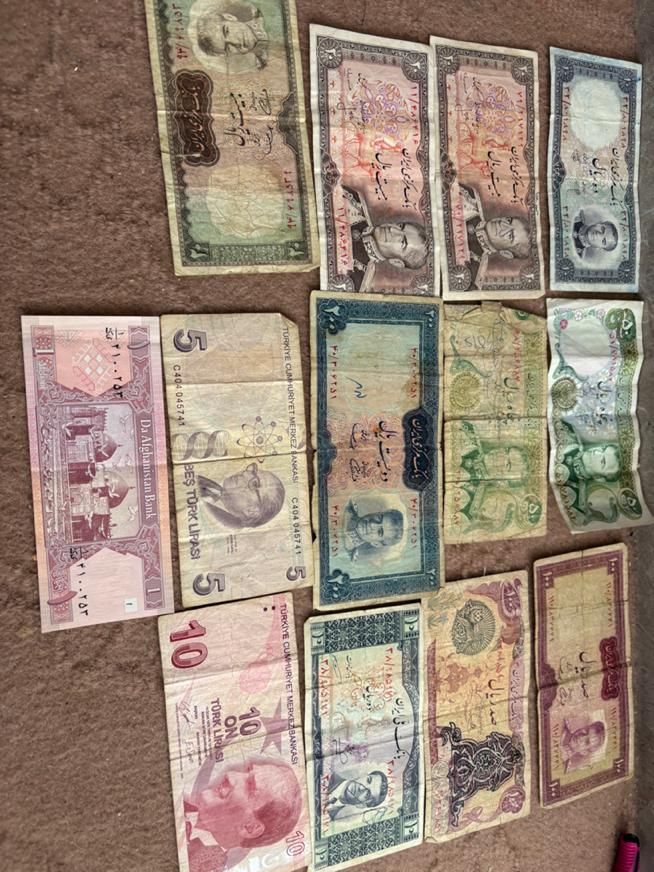 تعداد ۱۳ عدد اسکناس شاهی قدیمی کلکسیونی|کلکسیون سکه، تمبر، اسکناس|سیرجان, |دیوار