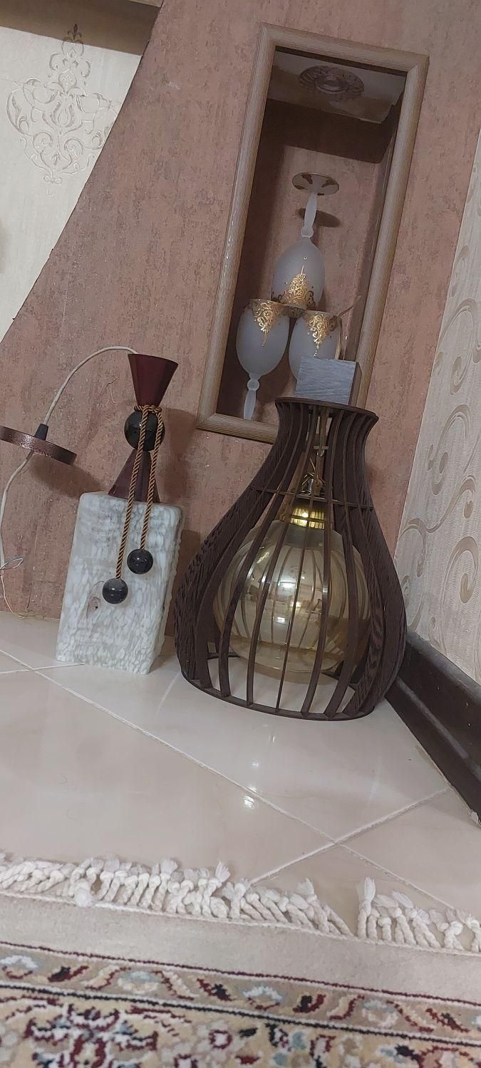 لوستر چوبی|لوستر و چراغ آویز|اصفهان, بهارستان|دیوار