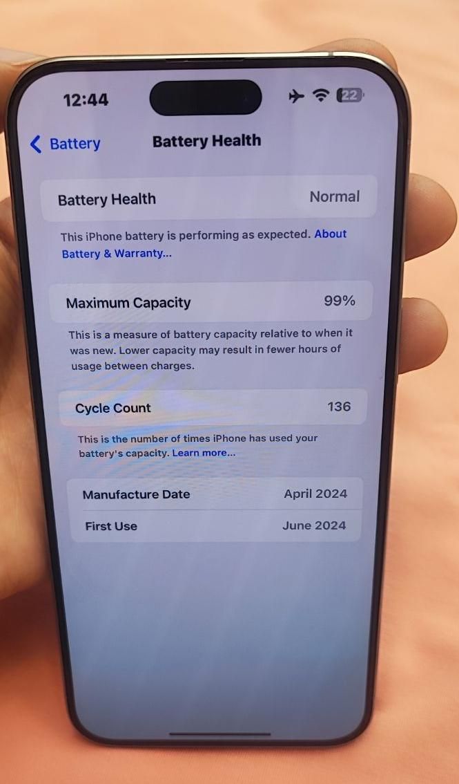 اپل iPhone 15 Pro Max با حافظهٔ ۲۵۶ گیگابایت|موبایل|مشهد, امام خمینی|دیوار