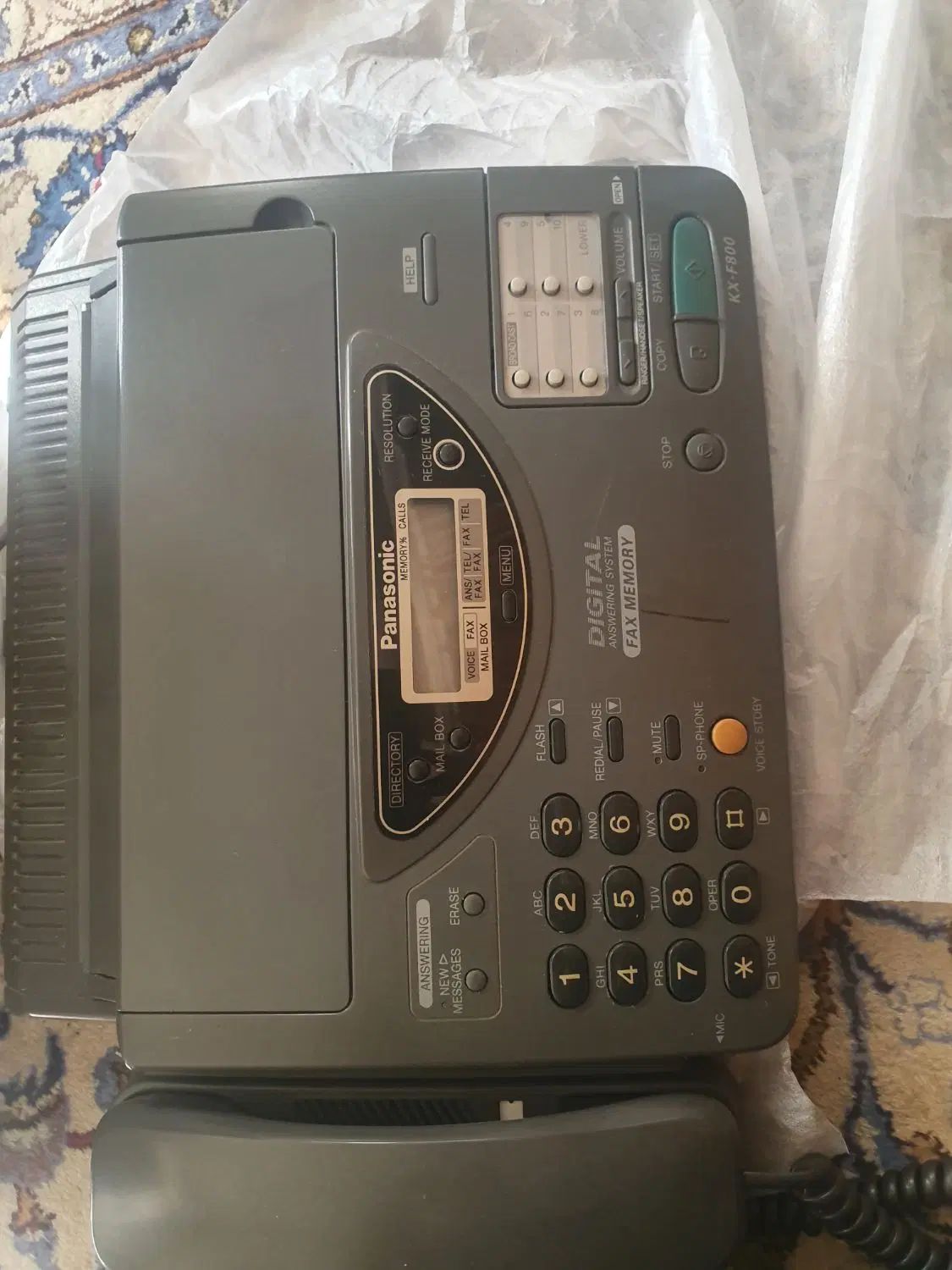 تلفکس پاناسونیک  مدل kx-f800|پرینتر، اسکنر، کپی، فکس|مشهد, امام رضا (ع)|دیوار