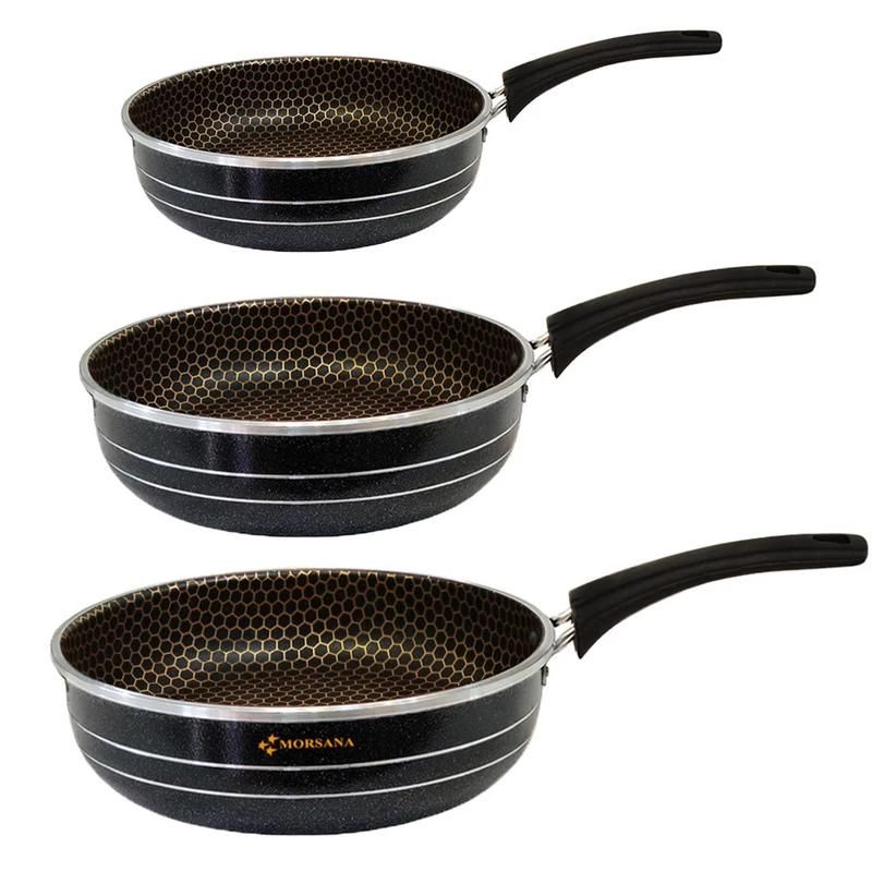 سه تابه تکدسته گرانیتی ( ماهیتابه)|ظروف پختوپز|تبریز, |دیوار