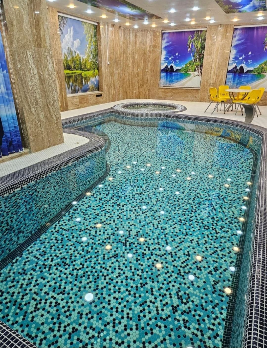 اجاره استخر ابگرم و جکوزی بیلیارد کفتراباد|اجارهٔ کوتاهمدت ویلا و باغ|مبارکه, |دیوار