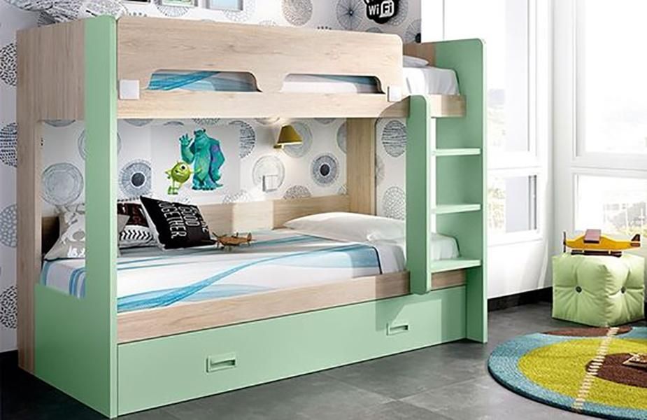 تخت خواب دوطبقه دونفره مدل HB968|تخت و سرویس خواب|اصفهان, باغ فدک|دیوار