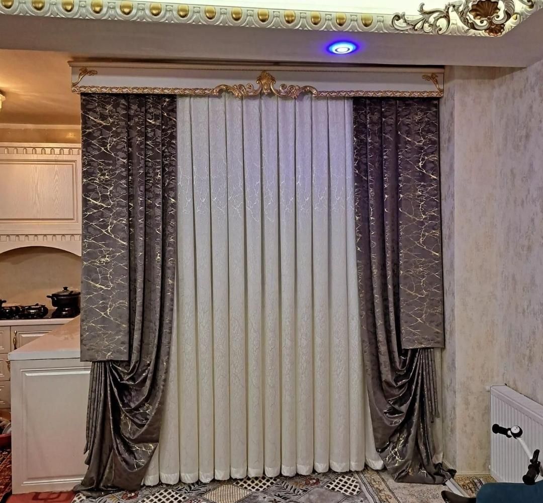 پرده مخمل پتینه،طلاکوب|پرده، رانر، رومیزی|هشتگرد, |دیوار