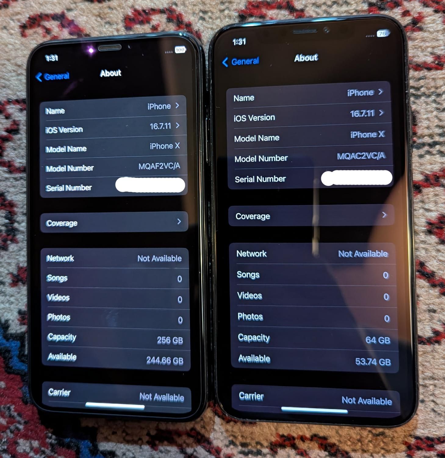 اپل iPhone X آیفون 256 گیگ خاکستری|موبایل|تهران, شاندیز|دیوار