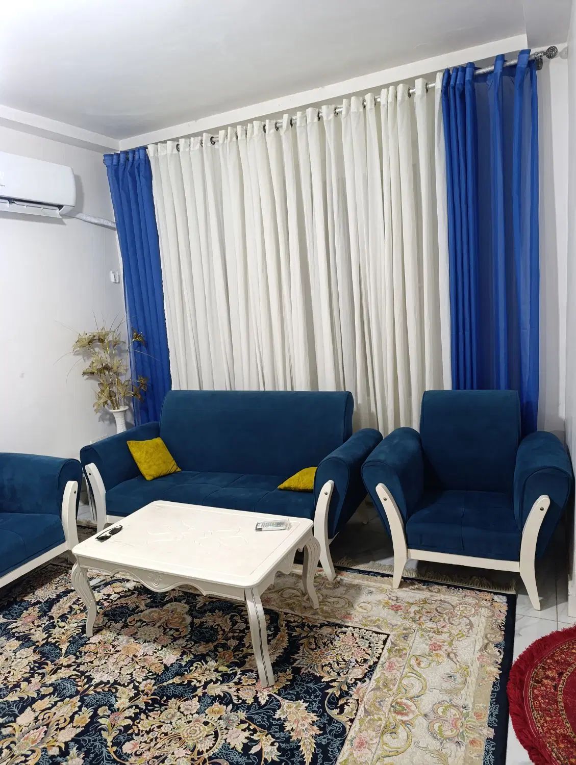 مبلمان 7نفره در حد نو قیمت مناسب|مبلمان خانگی و میز عسلی|رشت, کوی عرفان|دیوار
