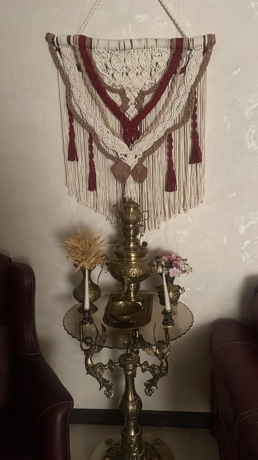 دیوارکوب مکرومه|صنایع دستی و سایر لوازم تزئینی|تهران, ائمه اطهار|دیوار