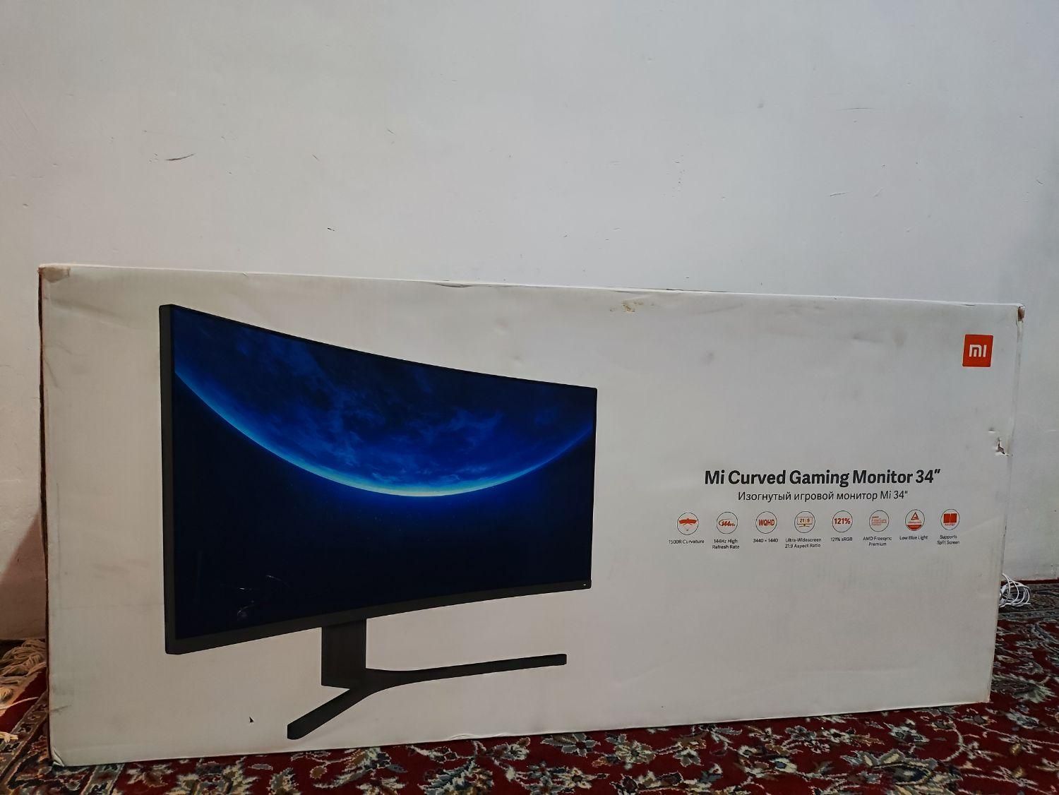 مانیتور شیامی mic curve gaming monitor 34inch|قطعات و لوازم جانبی رایانه|تهران, اختیاریه|دیوار