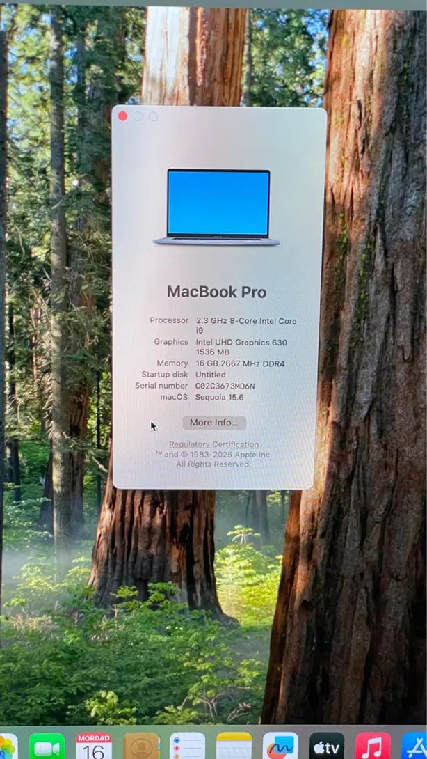 macbook pro 2019 / مک بوک پرو ۲۰۱۹|رایانه همراه|مشهد, هفت تیر (حافظ)|دیوار