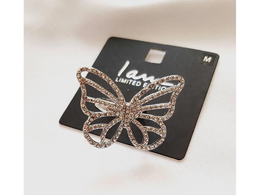 انگشتر نقره ای تکی پروانه فول نگین|بدلیجات|اسلام‌شهر, مظفریه|دیوار