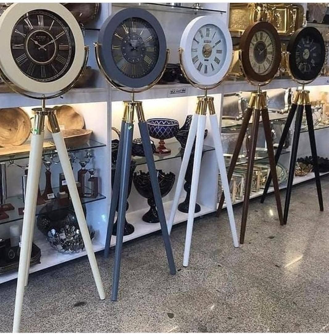 ساعت ایستاده ۳ پایه تلسکوپی * اثاث مارکت|ساعت دیواری و تزئینی|سیرجان, |دیوار