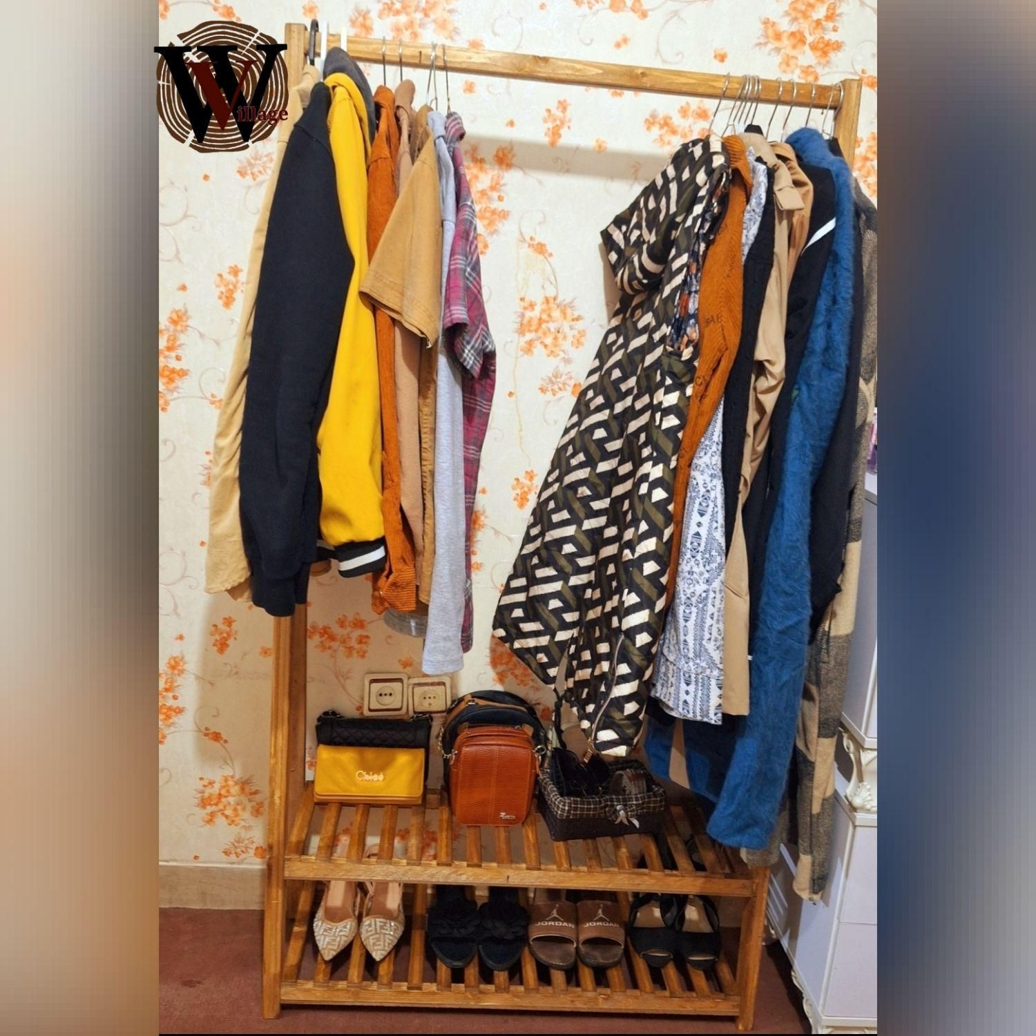 رگال لباس  جاکفشی چوبی|جاکفشی، کمد، دراور|همدان, |دیوار