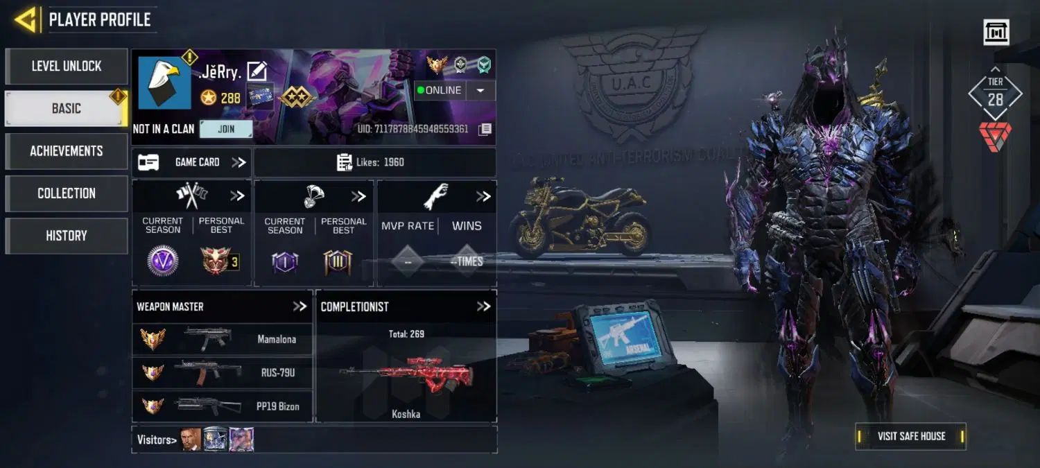 فروش اکانت لاکچری Call of Duty Mobile|کنسول، بازی ویدئویی و آنلاین|اصفهان, بهاران|دیوار